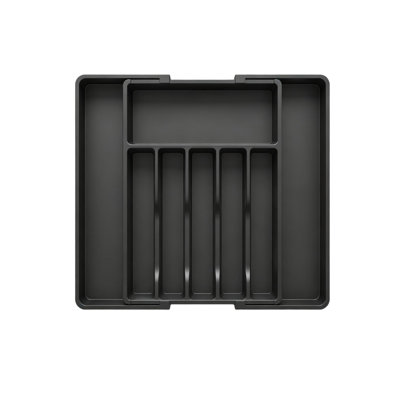 Expandable Cutlery Drawer Organiser, 6-8 Compartments Utensil Tray 5 x 57 x 42 cm
