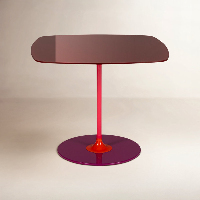 Table d'appoint thierry thierry, Bourgogne, H 15,75 po x l 19,66 po x P 19,66 po