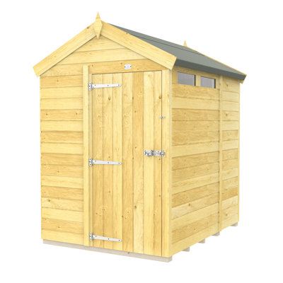 5ft x 6ft Apex Security Shed - Single Door