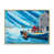 Toile naturelle avec cadre flottant
