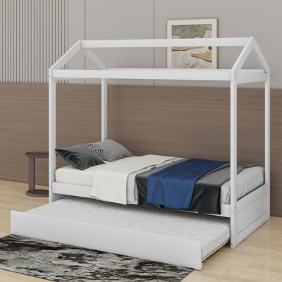 Lit simple avec lit gigogne, peut être décoré