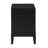 Mason Black 2-Drawer Nightstand