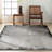Abstract Machine Woven Gray Area Rug-65714210