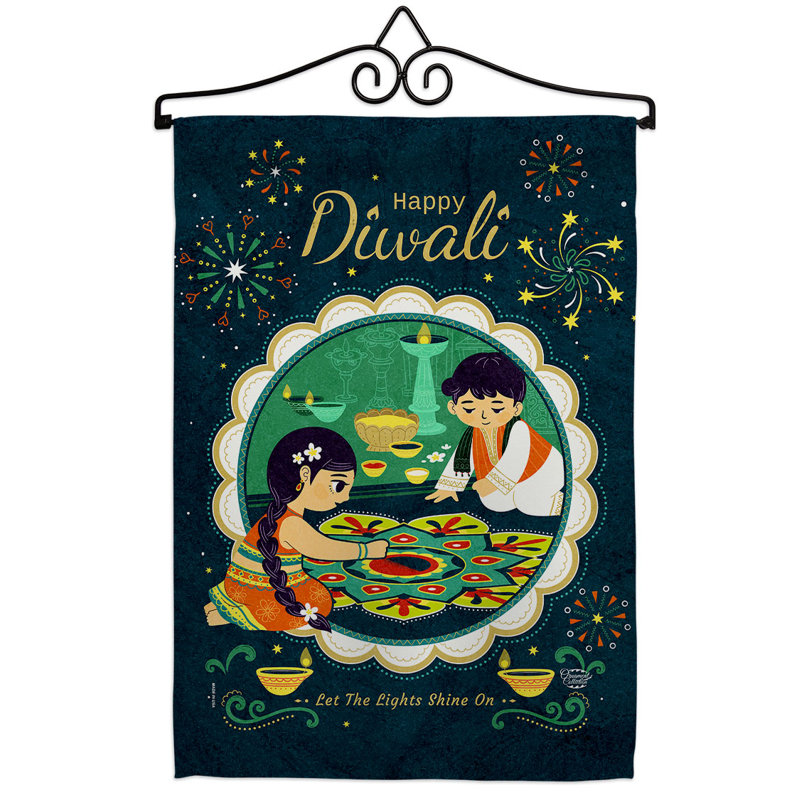 Double Sided 18.5'' H x 13'' W Polyester Flag Set