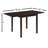 Rectangular Extension Dining Table, 52 Inch, Cappuccino Finish