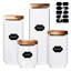 Ensemble de 4 pots en verre