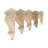 8 in x 3-3/4 in x 2-1/2 in Unfinished X-Small Hand Carved Solid Acanthus Leaf Wood Corbel-51892675