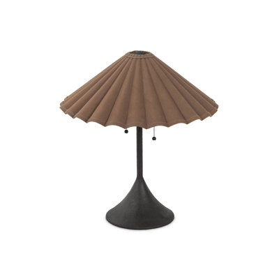 Fiorella Table Lamp-Espresso Canvas