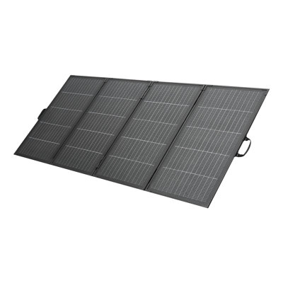 400W Foldable Solar Panel with Frame, 16BB N-Type Monocrystalline Solar Panel Charger 24% Efficiency, IP67 Waterproof with MC4 Output & 10-in-1 DC Adapter for Power Stations Camping Hiking Trips