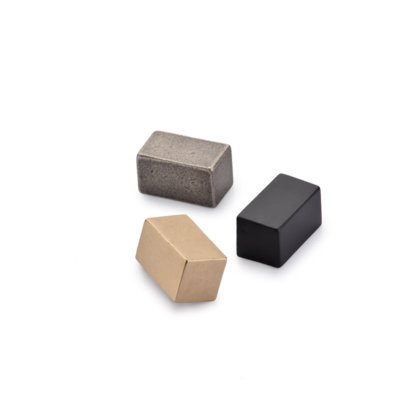 Cube Cabinet Cup Pull, Dark Bronze