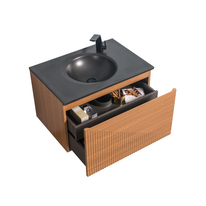 Blatce 29.5" Wall-Mounted Single Bathroom Vanity Set