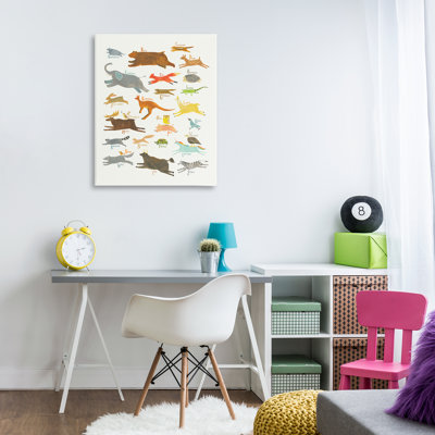 Art mural sur toile, "Animaux sauvages" par Irene Chan