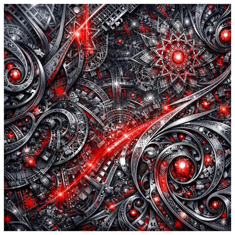 Rideaux de fenêtre, rideaux occultant et occultant - 1 panneau Intricate Fractal, 50" x 92" - 1 Panel, Blockout