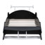 Lit simple, lit plateforme avec roulettes-118038482