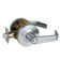 Heavy Duty Grade 2 Storeroom Door Lever, Antibacterial Protection Satin Chrome Finished Entry Door Commercial Door Handle, UL 3 Hour Fire Rated And ADA Compliant, Security For Labs, Storage Rooms, Off-Limits Areas, 1 Pack