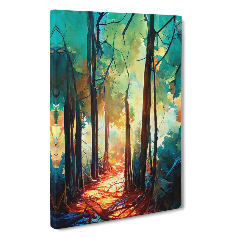 Forest Portrait No.2 Abstract - Wrapped Canvas, 50cm H x 35cm W x 3cm D