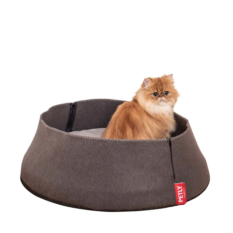 Orthopedic Microfibre Pet Bed, Light Grey