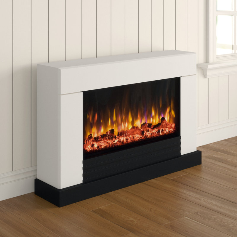 Raby Suncrest 121.5cm W White Fireplace