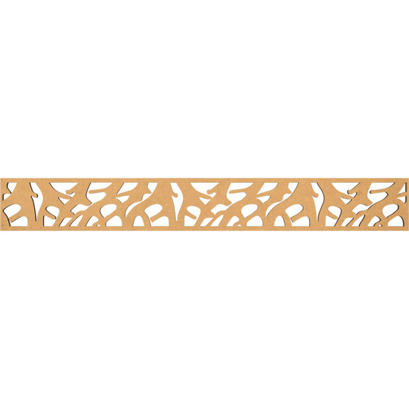 Moulure Manton, H 6 po x l 46,5 po x P 0,375 po, Bois aggloméré brut