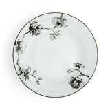 Black Orchid Handmade Porcelain Dinner Plate