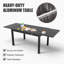 Skyler Patio Extendable Aluminum Dining Table-637594993