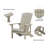 Bamma HIPS Adirondack Chair Weather Resistant-733978486