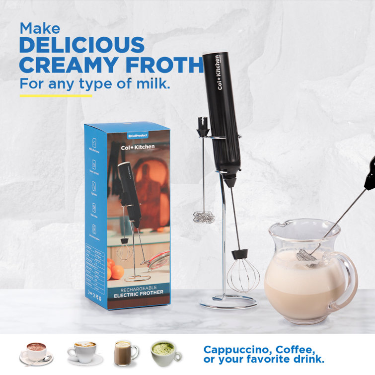 Milk Frother Electric Handheld Milk Steamer Coffee Stirrer Foam