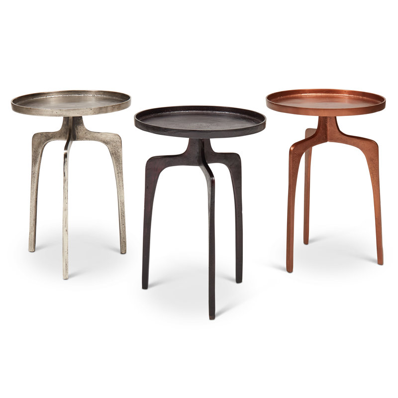 Elements Vinya End Table, Raw Bronze