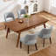 Chaise d'appoint rembourrée en bois massif-896201410
