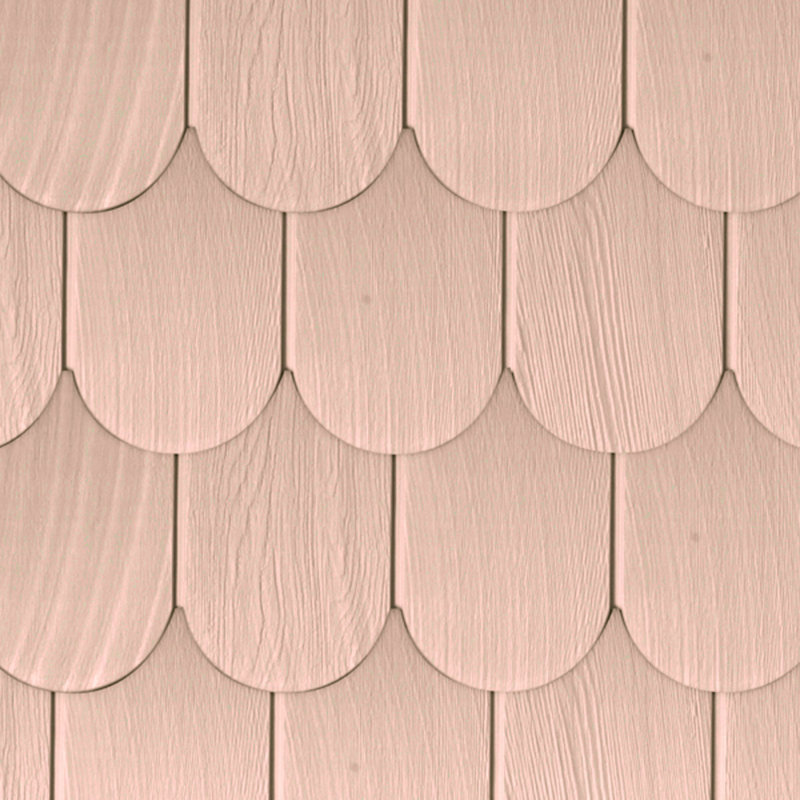 Vinyl Round Shingles, Papaya
