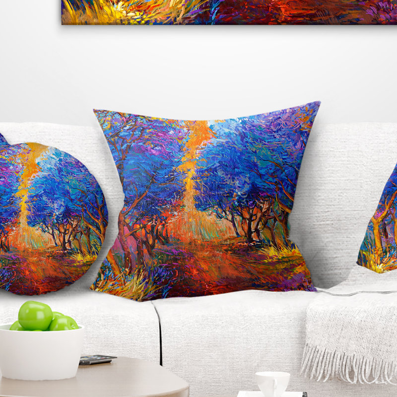 Coussin paysage paysage d'automne, Rectangulaire, 12 po x 20 po