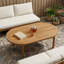  Table Top Natural Solid Teak Wood Modern Surface Dining Tabletop Home-274426167