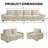 Modern Modular Chenille Sectional Sofa Set with Storage and USB Charging Port for Living Room and Apartment-1714388205-1706367598