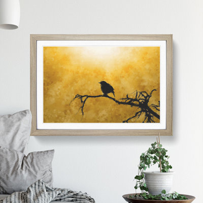 Bird at Sunset - Picture Frame Painting