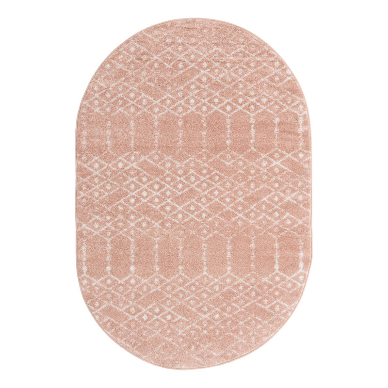 Karr Geometric Indoor Rug, Oval 4' x 6'