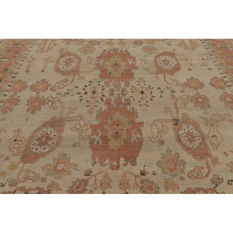 Burano Handmade Kilim Wool Floral Area Rug, Rectangle 6' x 8'
