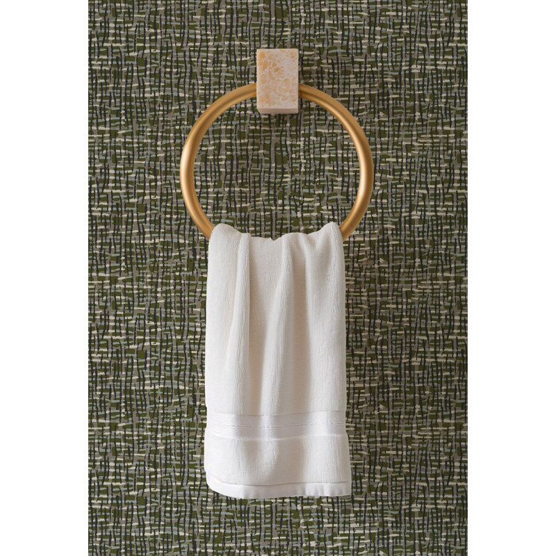 Atomic Weave - Olive Slate Wallpaper