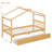 House Bed with Drawers & Wooden Frame-125376348