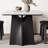 Black Solid Wood Dining Table-110581182
