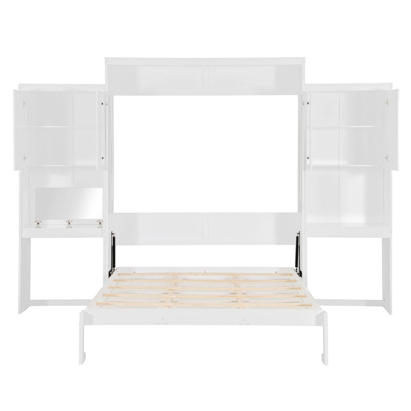 Lit escamotable avec bureau et armoires Murphy
