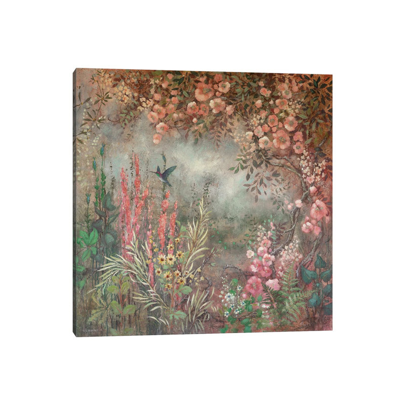 Lush Roses by Lisa Marie Kindley - Wrapped Canvas Painting, 45.72 cm H x 45.72 cm W x 3.175 cm D