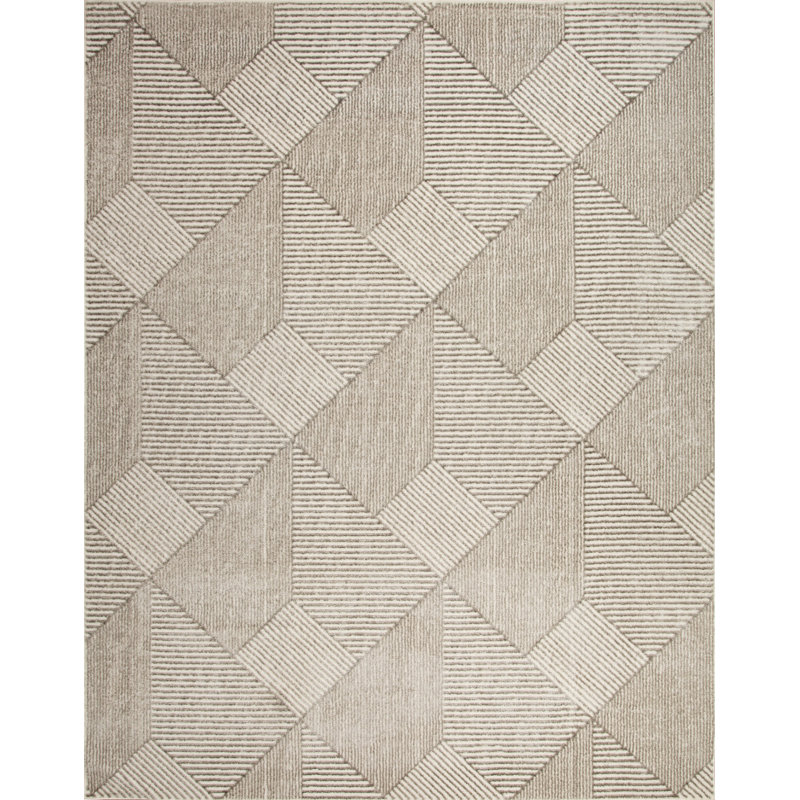 Tanja Collection Modern Geometric Area Rug, Runner 2'6" x 7'9"