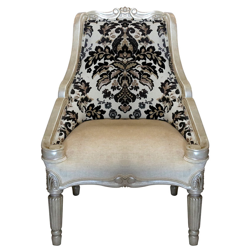 Fauteuil d'appoint à dossier défilé Louis Louis