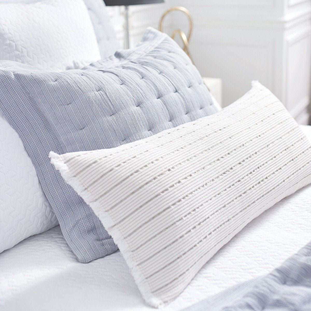 Idora 35" x 15" Pillow Cover, Dove
