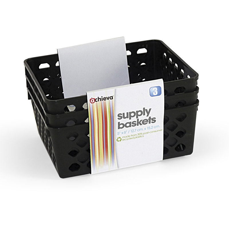 Panier en plastique achieva supply, H 2,3 po x l 6,13 po x P 5 po