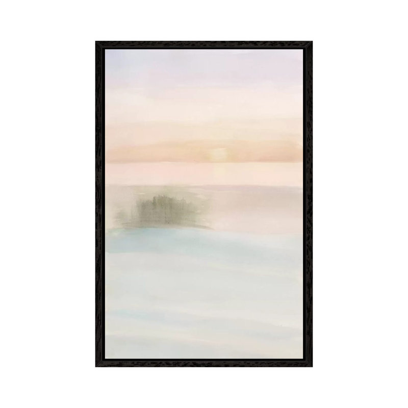 Island Calm II 1 Piece Wall Art on Canvas, 66.04 cm H x 45.72 cm W, Black Framed