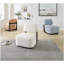 Chaise d'appoint moderne Solara avec structure en bois massif, revêtement en chenille confortable et design ergonomique bleu-1386920212