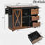 55.5" Wide Kitchen Island With Extendable Tabletop-1132925391