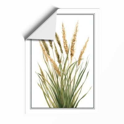 Grain Heads Study Botanical - Framed Print