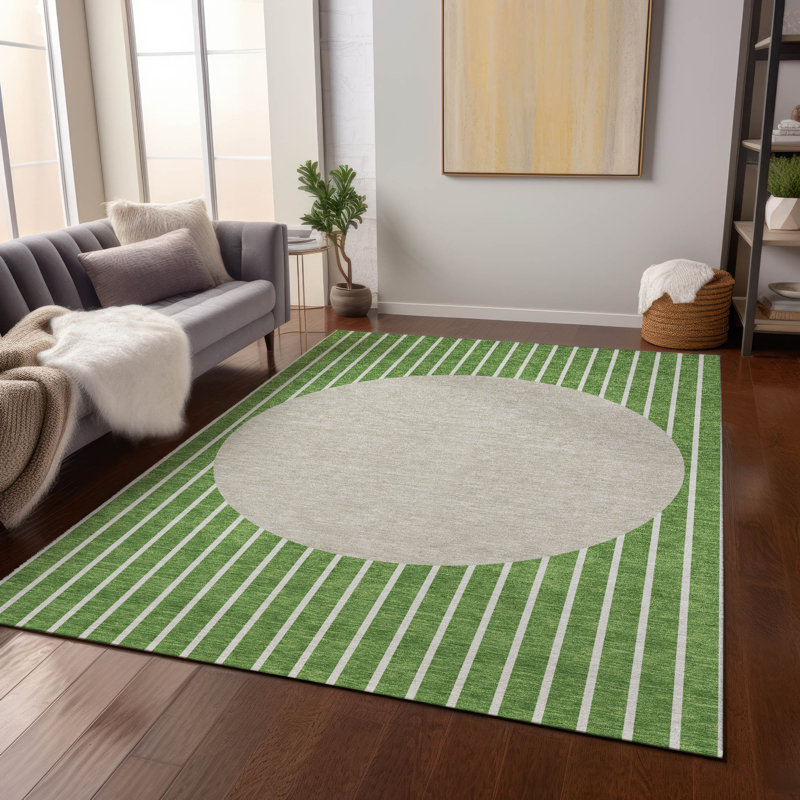 Tapis intérieur / extérieur vert Ember , 8' x 10'